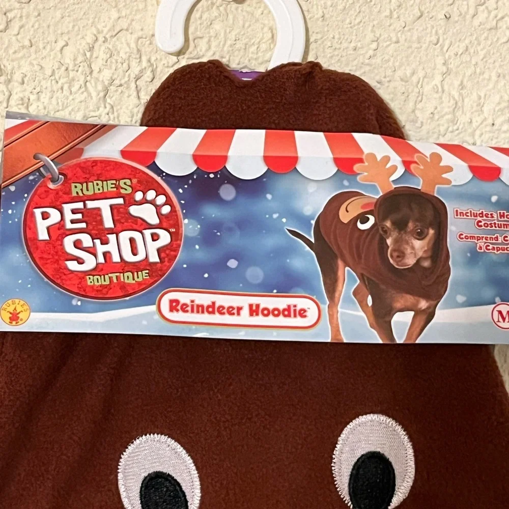 Rubies Pet Shop Reindeer Dog Hoodie.